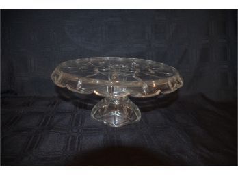 (#87) Reversible Pedestal Cake Plate Or Chip And Dip