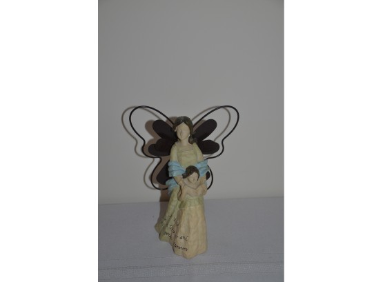 (#109) 'mother's Love' Angel Figurine 8'H