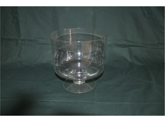 (#136) Glass Pedestal Trifle Bowl 8x8'H