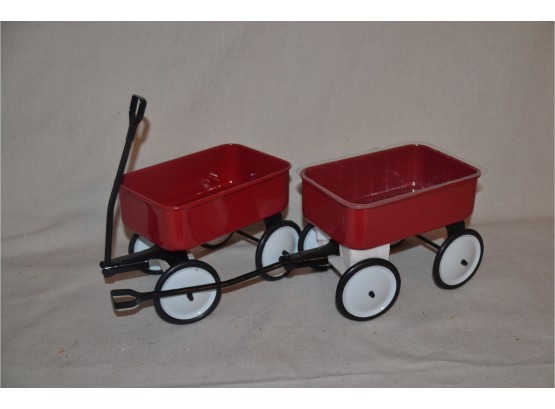 (#90B) Small Red Wagon Doll Toy (2)