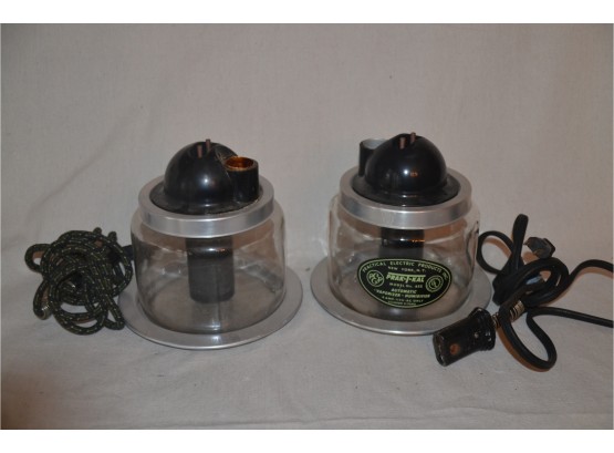 (#32B) Pair Of Antique Prak-T-all Automatic Vaporizer Humidifier