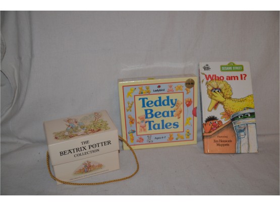 (#95B) Vintage Children Books (3) Beatrix Potter, Sesame Street