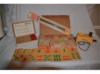 (#85B) Vintage Playskool Educational Puzzle Games