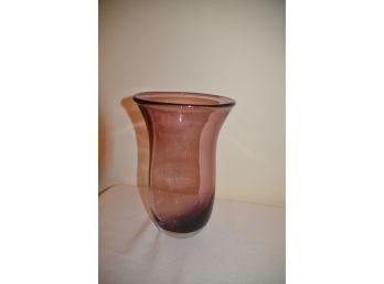 (#92) Pottery Barn Tall Purple Burgundy Vase 10'h