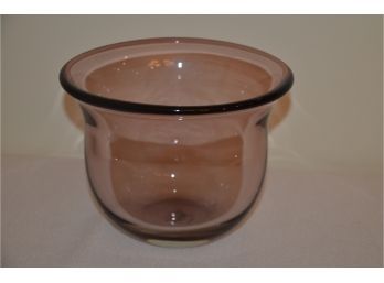 (#93) Pottery Barn 6'H Burgundy Vase / Bowl