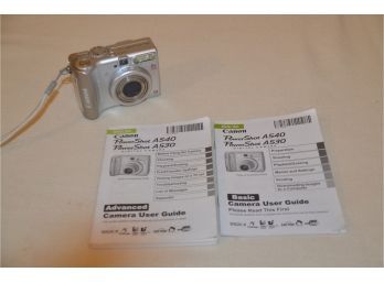 (#110) Canon Power Shot Camera A530 With Instructions