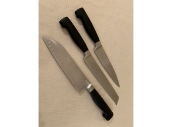 (#103) Henckel Knives - Serrated Bread, Santuko And Utili
