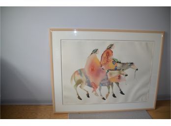 (#82) Carol Grigg  1989 'Spirit Walk' Signed Lithograph And Numbered 158/250 '