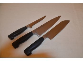 (#101) Henckel Kitchen Knives - Chefs And Santuko, French Boning Knife