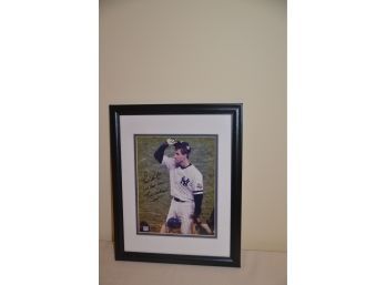 (#76) Black Framed Signed Photograph Paul O'Neill Yankees 13x16
