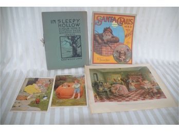 (#133) Vintage Children Books And Posters