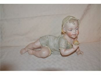 (#56) Antique Rudolstadt German Bisque Porcelain Baby Figurine (finger Broken)