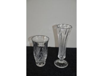 (#51) Glass Vases 10' H And 7'H