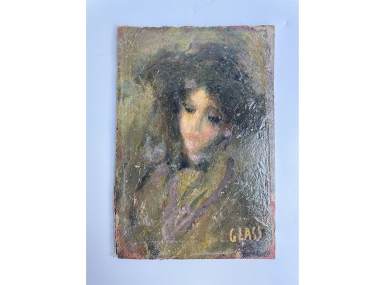 Antique Impressionist Oil Painting On Board Of Women Signed Degas Style