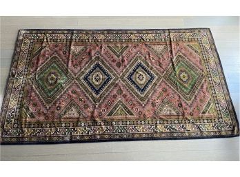Antique Nice Oriental Wool Rug 102'' X 58'' Tight Weave Amazing Colors