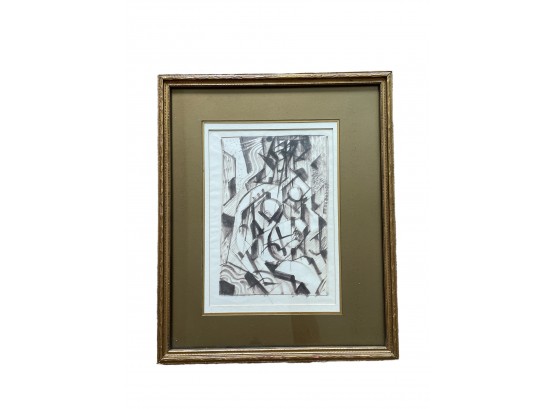 1954 Dated Abstracted Drawing Of Seated Women Dated 12.9.54 De Kooning Style