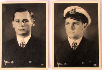 Two Ritterkreuztrager Or Knight's Cross Winner Postcards, Endrass And Topp