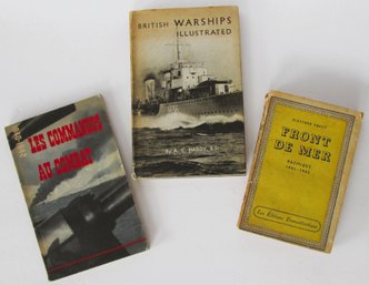 Three Books Of WW2 And Naval Interest