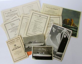 WW2 German Ephemera Grouping For The KDF Ships 'Robert Ley' And Others