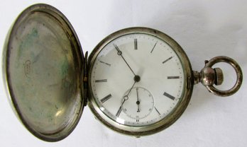 A Pocket Watch In 'Fine Silver' Case, Marked Patent Lever, Full Jeweled