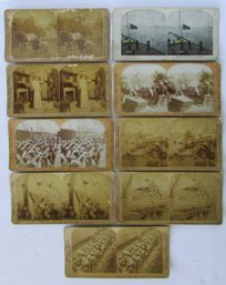 A Group Of Nine Spanish American War Era Stereoview Cards