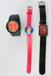 Group Of Three Wristwatches By Allessi, Michael Graves, And Appetime.