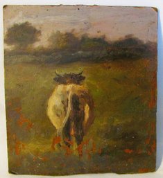 Bernard Chaet Small Oil On Academy Board Of A Cow