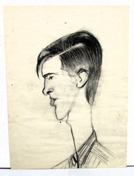 Charcoal Portrait Of A Young Man, 1945