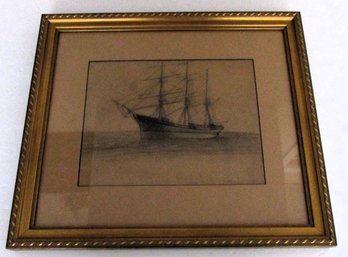 Edward A Page, A Sketch Of A Clipper Ship