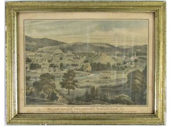 An 1850 View Of Williams College, Williamstown, MA