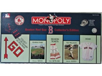 2000 Boston Red Sox Limited Edition Monopoly Game By Hasbro