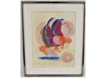Werner Drewes Watercolor Abstract