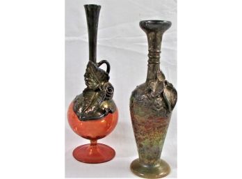 2 King Solomon Glass Vases