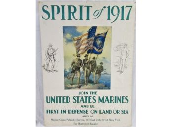 WW1 Marine Corps Recruiting Poster