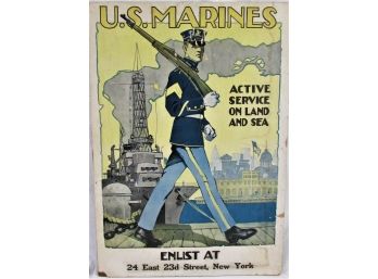WW1 Marine Corps Recruiting Poster