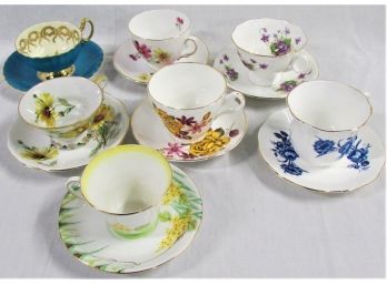 16 Teacups And Saucers Including An Aynsley Example