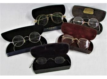 5 Cased Pairs Of Spectacles