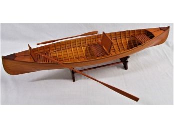 Model Of An Adirondack Canoe