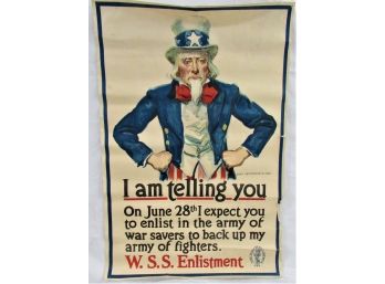 WW1 War Savings Enlistment Poster