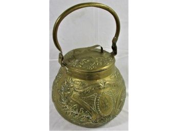 19th Century French Brass Coal Bucket