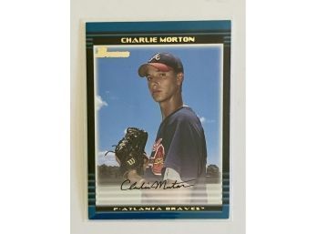 2002 Bowman Charlie Morton Draft Picks & Prospects #BDP91 Baseball Trading Card