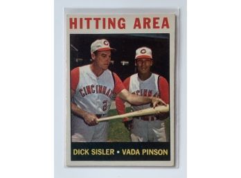 1964 Topps #162 Hitting Area Dick Sisler & Vado Pinon Baseball Trading Card