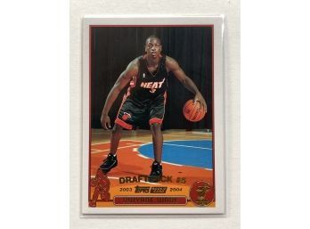 2003-04 Topps Dwyane Wade Collection #5 Draft Pick #225 Basketball Trading Card