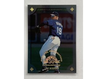 1998 Leaf Fractal Foundation Jay Buhner #108 Numbered 1747/3999 Baseball Trading Card
