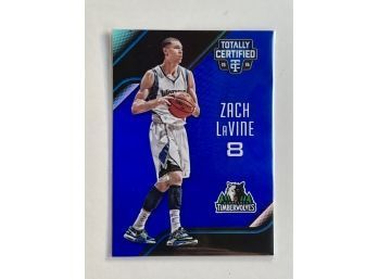 2015-16 Panini Totally Certified Zach LaVine Mirror Blue #136 Numbered 32/99 Basketball Trading Card