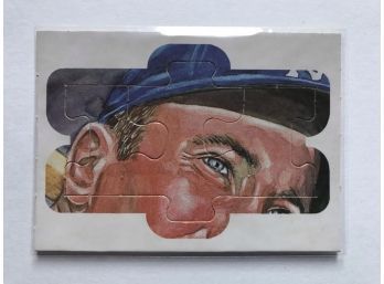 1984 Donruss Hall Of Fame Diamond King Puzzle Piece-Duke Snider (Pieces #13-#15)  Baseball Trading Card