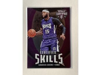 2015-16 Panini Totally Certified DeMarcus Cousins Certified Skills #8 Numbered 131/199 Basketball Trading Card