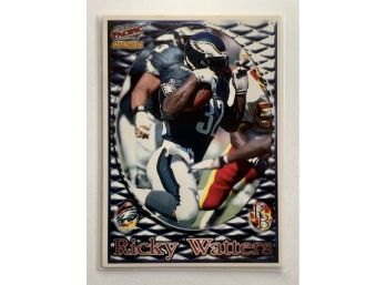 1997 Pacific Invincible Ricky Watters #32 Football Trading Card