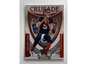 2007 Leaf Rookies & Stars Trent Edwards Rookie Crusade Red #RC-3 Numbered 0708/1000 Football Trading Card