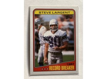 1988 Topps Steve Largent 1987 Record Breaker #3 Football Trading Card